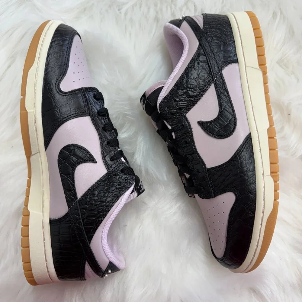 Nike Dunk Low Retro Mens Casual Shoes Black Pink HF9191-001 NEW Size 10 - Picture 2 of 6